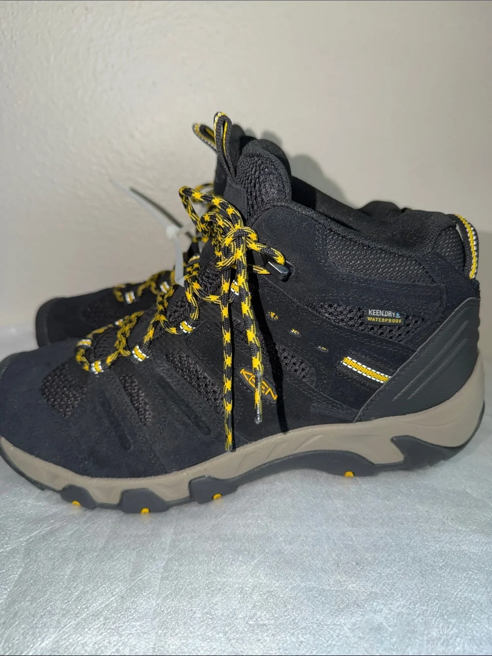 Keen  Black Sneakers with Yellow Accents